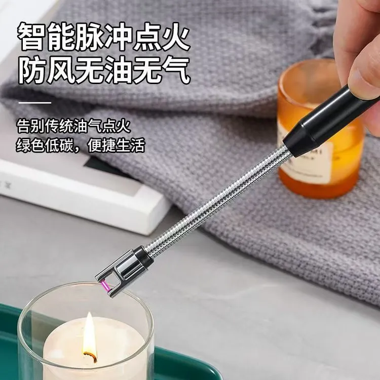 电子点火棒燃气灶电弧脉香薰蜡烛用防风电子点火器加长打火机