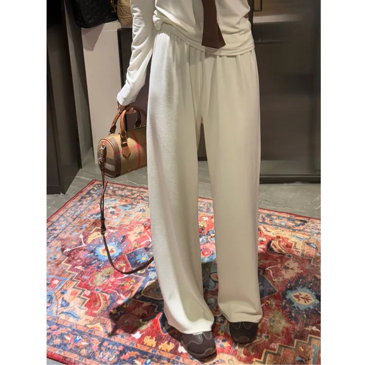 『GTYU』秋冬超舒适 醋酸山羊绒面膜裤 一片式无侧缝休闲长裤 6058