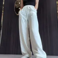 【云朵触感】休闲风纯色百搭显瘦微阔直筒裤 85020