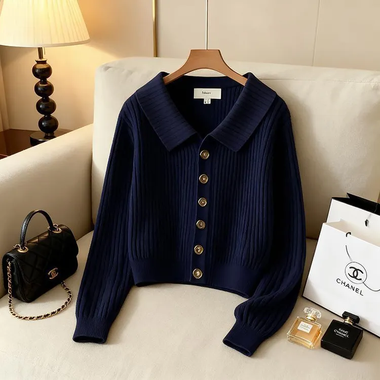 高端轻奢针织开衫毛衣女秋装女款爆款2025新款慵懒风洋气上衣外套