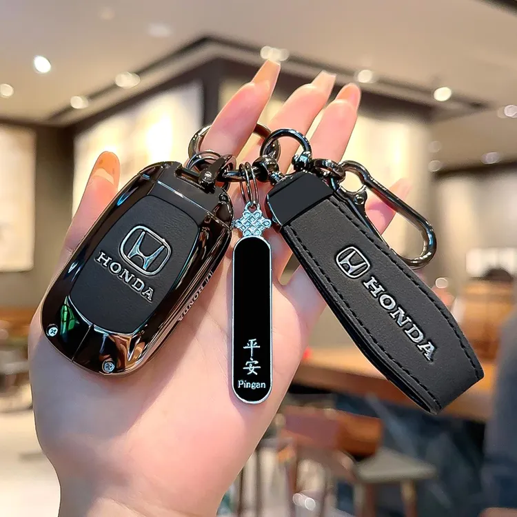 专用本田crv汽车钥匙套真皮25款皓影xrv思域十一代雅阁型格飞度扣