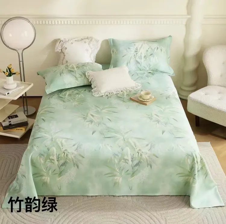 竹韵竹纤维软凉席竹子2025爆款花型凉而不冰透气吸汗双人