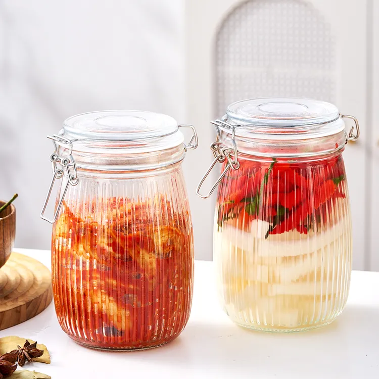 无铅玻璃柠檬百香果蜂蜜罐头瓶泡菜坛果酒瓶密封罐家用腌制菜坛子