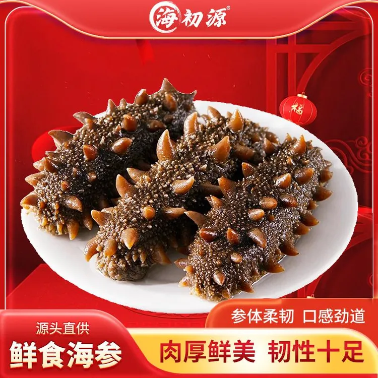 【可试吃1根】海初源鲜食款即食海参到手两斤约20-24只 A