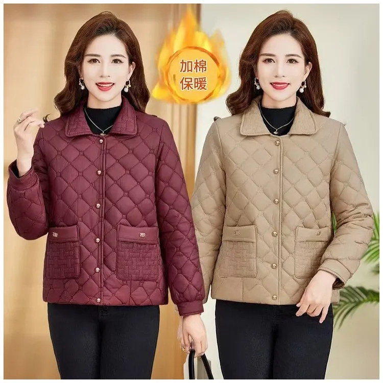 秋冬季轻薄棉服棉衣时尚百搭保暖新款宽松短款棉袄