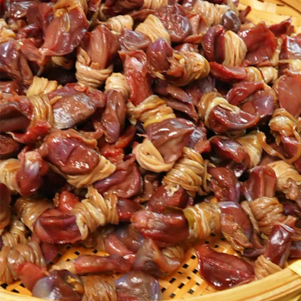 安徽皖西特产腊味鸭胗结腰缠万贯农家特色菜鸭肫结咸货