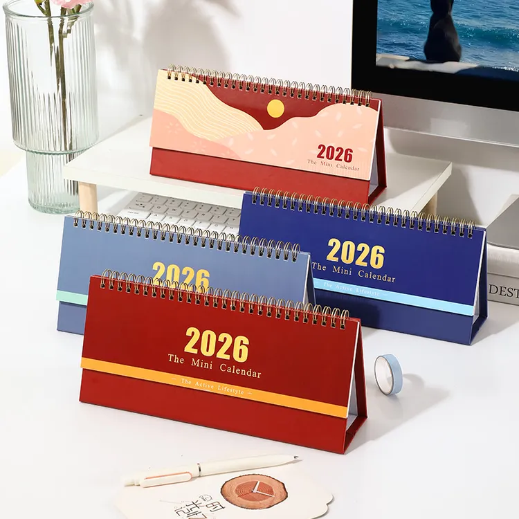 2026每日打卡小台历迷你桌面计划本备忘录简约高颜值办公室摆件
