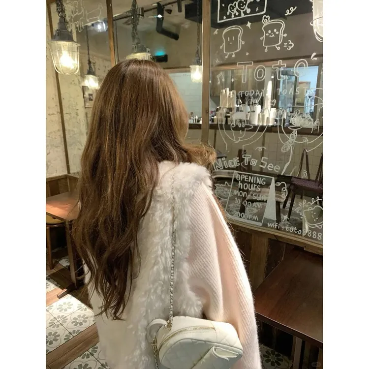 大码2025新款欧尼马甲流行爆款仿羊羔毛马甲女短款毛外套女上衣