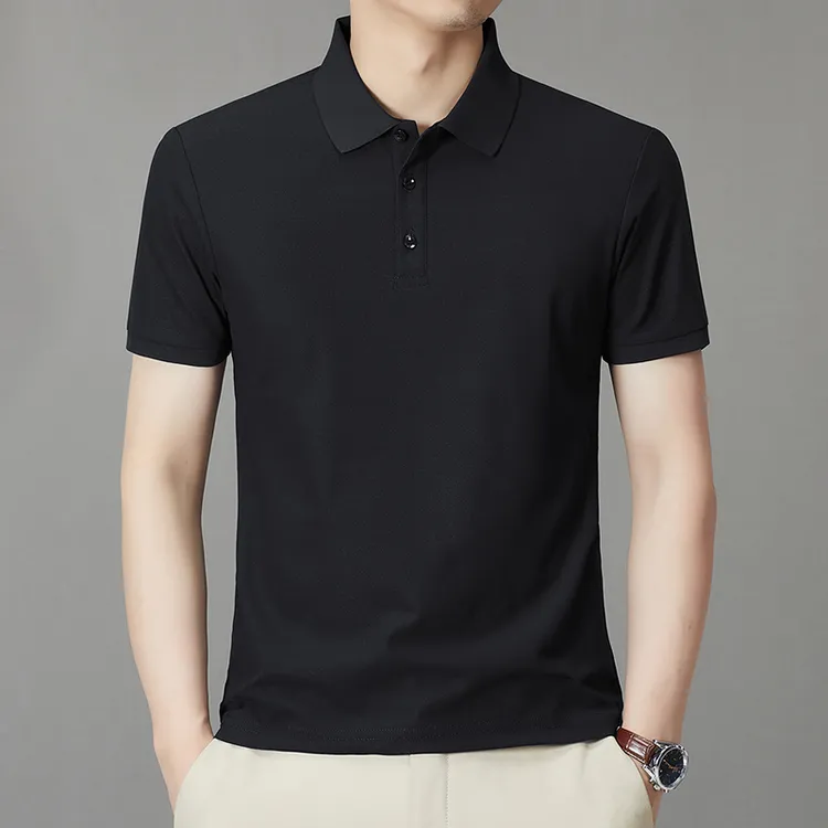 老爷车2025新款夏装短袖男士商务T恤polo衫半袖冰丝polo衫男款