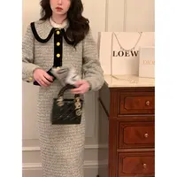 【品牌撤柜款ZB】法式小香风外套女冬气质套装LZ01707