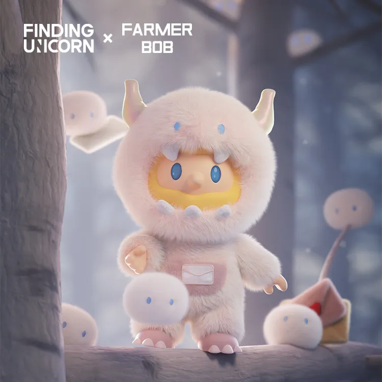 寻找独角兽FARMER BOB恶魔信使兽BOB-搪胶毛绒公仔摆件礼物