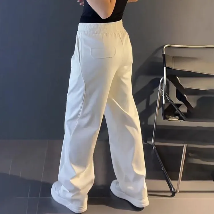 2025秋季新款男士潮牌休闲裤轻奢时尚潮流阔腿直筒裤宽松百搭卫裤