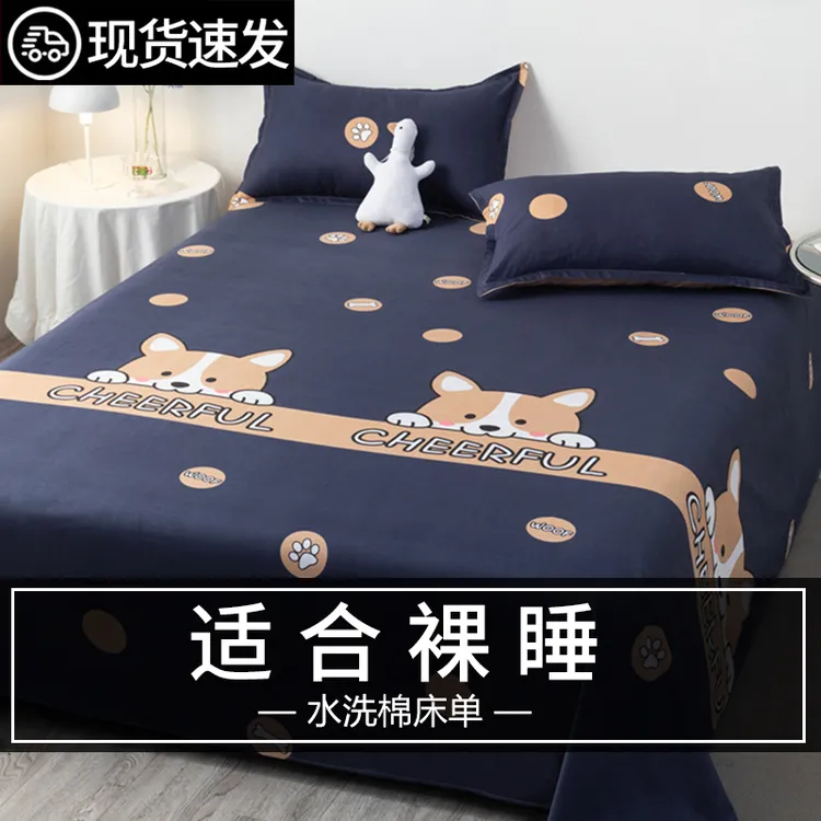 床单学生宿舍单件单双人被单冬季加厚非全棉纯棉垫单炕单2025新款