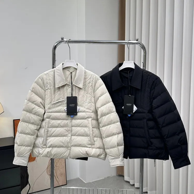 「新国标 真95%白鸭绒」翻领轻薄保暖羽绒服女冬季韩版百搭显瘦Z818