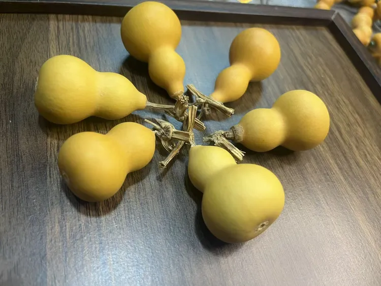 天然带龙头小葫芦手把件可盘玩的文玩福禄葫芦