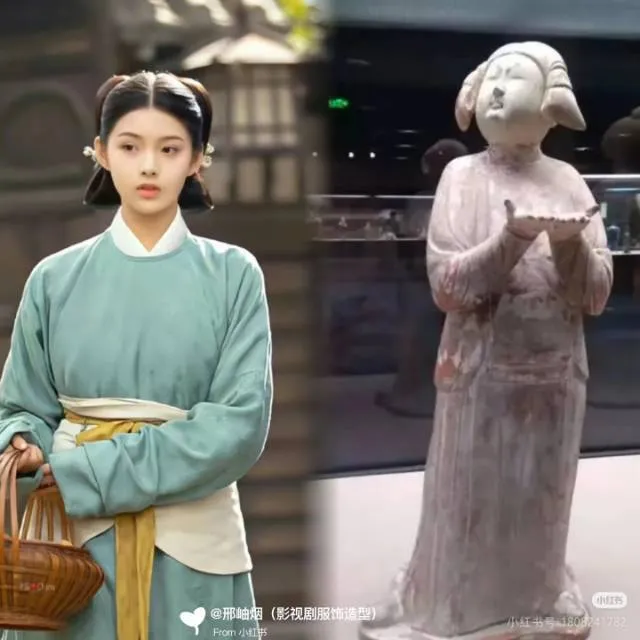 蓝熙亚莉 双锤髻 全发丝纹理 古风汉服假发 万能基础造型单品