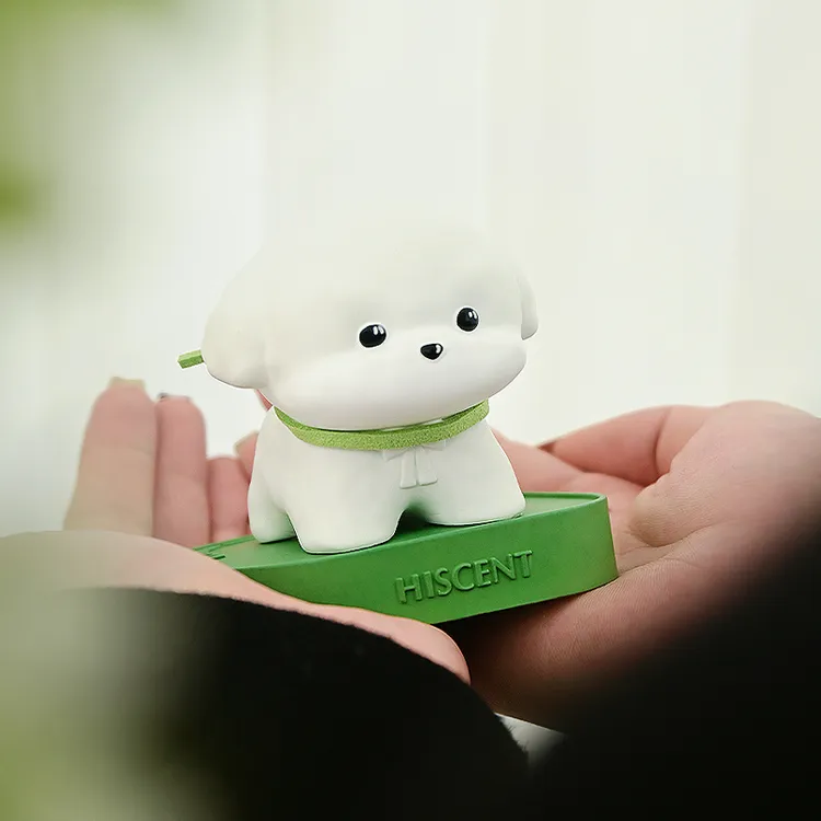 新款比熊香薰桌面摆件工位装饰解压扩香石女生香氛礼盒情人节礼物