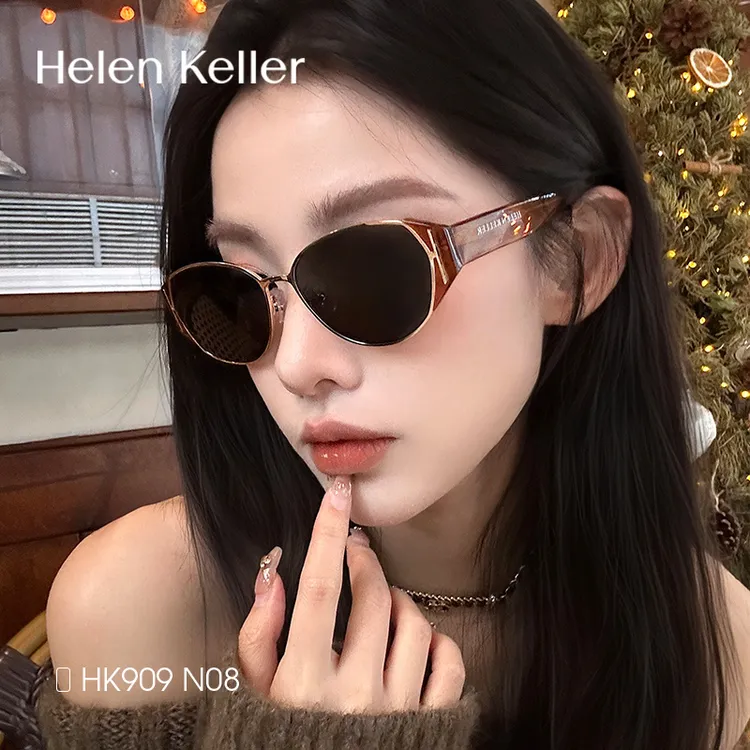【洁洁专属】【薯薯镜】海伦凯勒潮流千金风墨镜户外俏皮防晒HK909