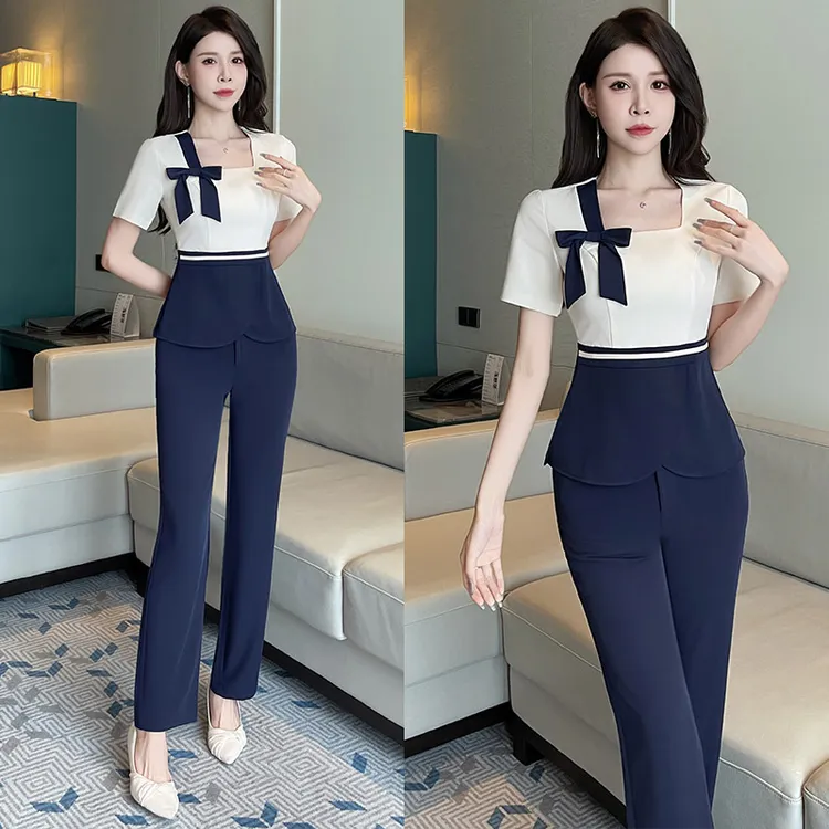 正规足浴店技师上班衣服套装气质减龄新款洗浴工作服SPA技师服女