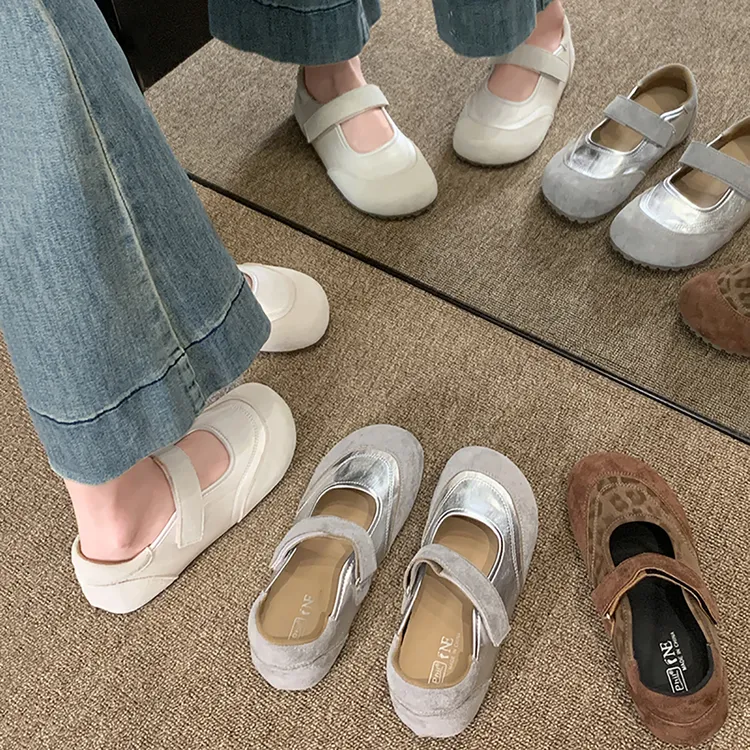 贾不假玛丽珍鞋女2025新款秋季通勤复古百搭配裙子平底休闲单鞋子