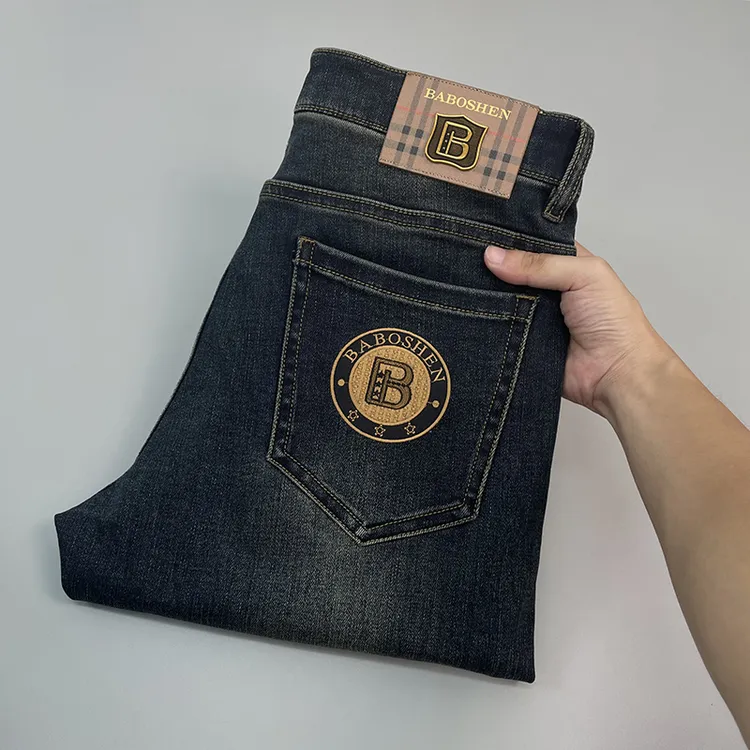 9911 秋冬小直筒微弹力弹力时尚款男士修身牛仔裤百搭潮流