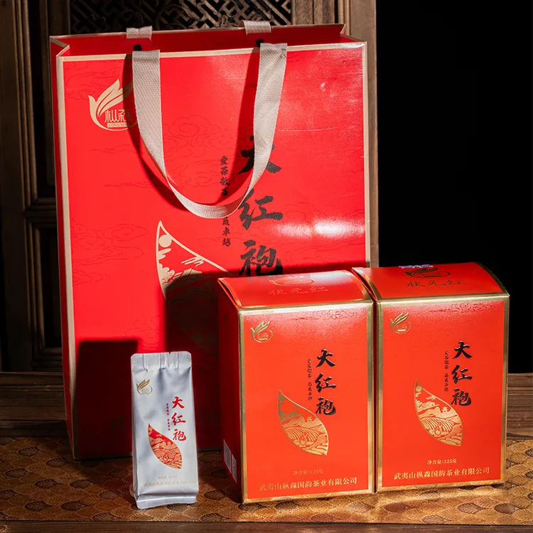 枞森国韵 状元红大红袍武夷岩茶春茶中足火小泡装礼盒装125克/盒