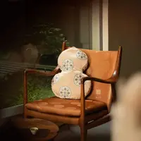 知舍 镜花源古宣白葫芦抱枕靠枕靠垫