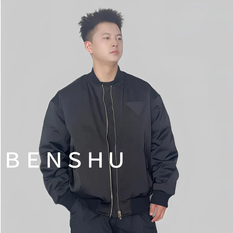 BNSU本述冬季两面穿飞行服90白鸭绒羽绒服男女同款潮牌设计98015