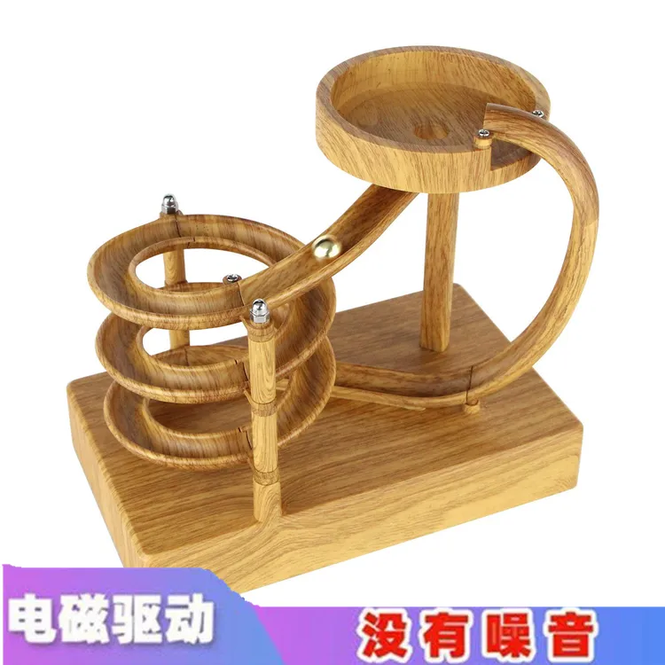 网红永动机滑梯小球循环解压磁驱动静音款解压小球循环拉流量道具