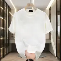 B54-1（瑕疵处理）男女同款夏季字母印花情侣纯棉半袖衫