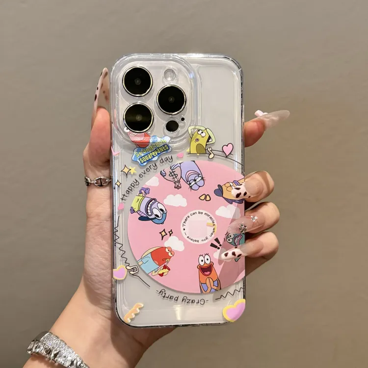 创意海绵唱片适用于苹果16pro/15promaxiPhone14手机壳华为小米