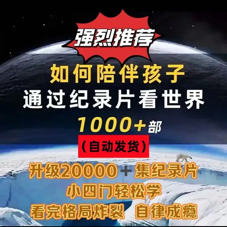 【正版福利】高分小初高小四门纪录片早教逻辑训练思维教具