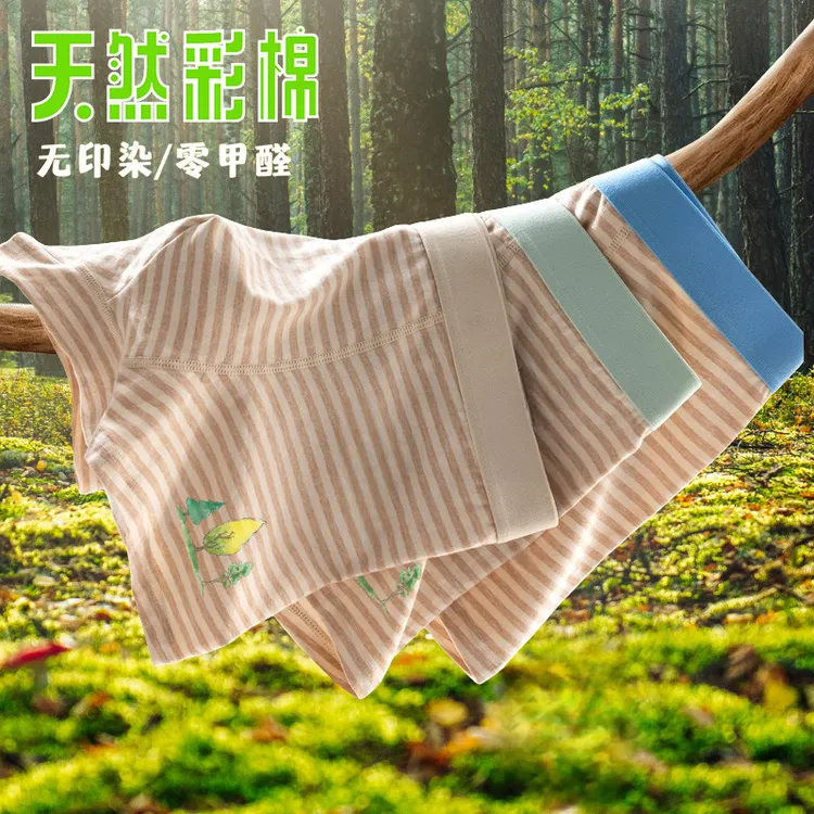 青少年抗菌彩棉内裤中大童高中学生大码男孩内裤抑菌无染男生内裤