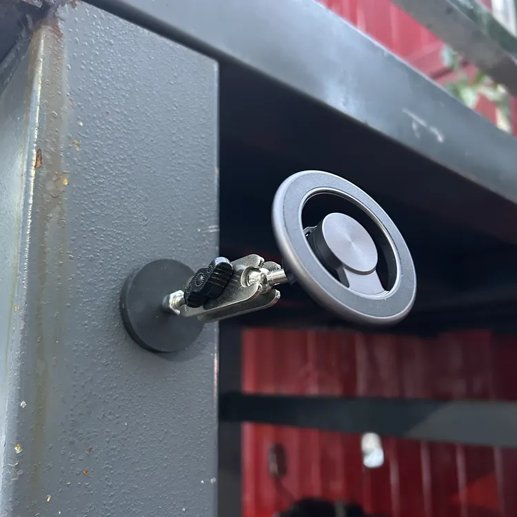 双面磁铁手机支架户外自拍直播手机架强磁金属怪手关节铝合金磁吸