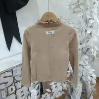 P071卡其色加厚打底衫