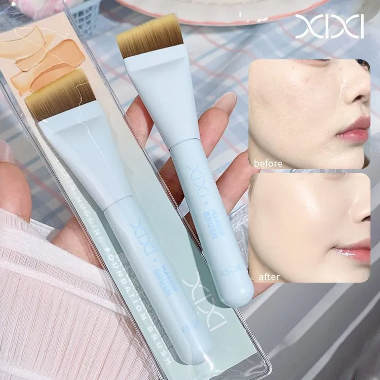 xixi 薄力抛光贴肤斜角粉底刷 上妆服帖不吃粉遮瑕化妆刷美妆工