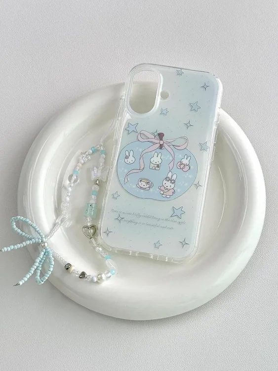 IMD蝴蝶结米菲兔适用IMDiphone16苹果15果冻手机壳小米OPPO华为