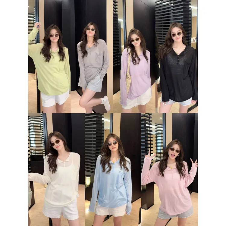 祝喜喜【天丝亚麻】防晒新薄款针织衫薄款时尚百搭宽松显瘦设计感