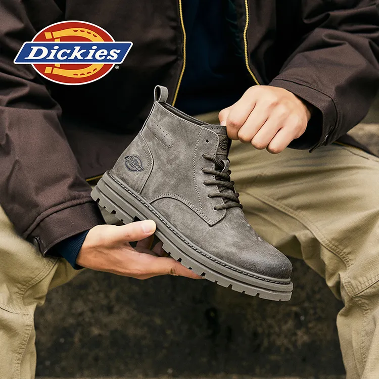 Dickies男鞋2025新款休闲马丁靴时尚百搭复古潮流高帮英伦风款鞋