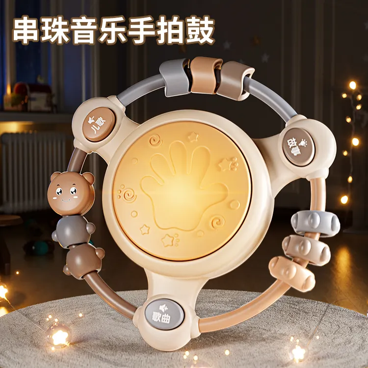 婴儿童玩具手摇铃0-1岁男宝宝6抓握训练3早教益智幼儿9女孩10个月