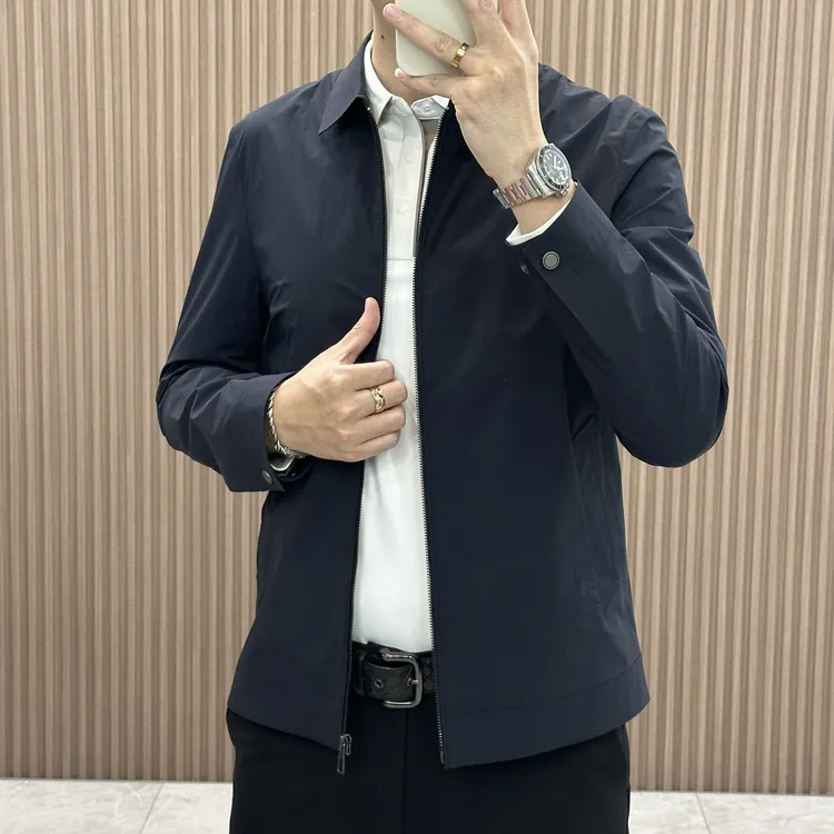 欧若风外套百搭简约高级感行政春秋夹克外套男款男装行政商务053