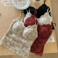 新款气质休闲百搭蕾丝提花小众吊带背心W6099