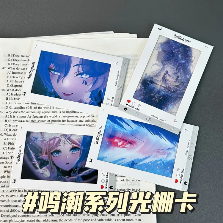 鸣潮绯雪爱弥斯守岸人动态变化光栅卡挂件 【正品授权】送朋友礼物