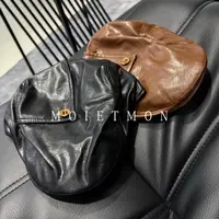 【Moi et mon】秋季新款小众时尚百搭复古皮帽