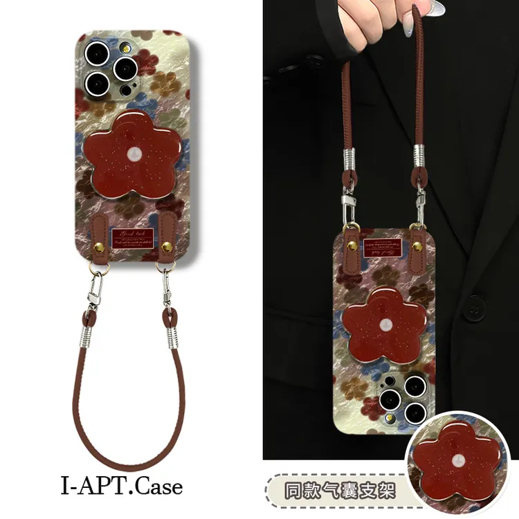 水纹满屏彩花菲林软壳适用iPhone苹果16手机壳华为oppo小米vivo套