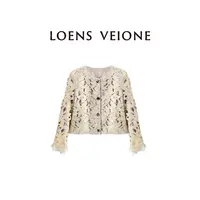 LOENS VEIONE/罗拉【百花绽放】纯棉时尚小香百搭短外套25CVBB0068N