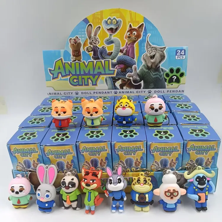 24盒疯狂动物城盲盒洞洞乐公仔挂件儿童周边男女孩小学生奖品礼物