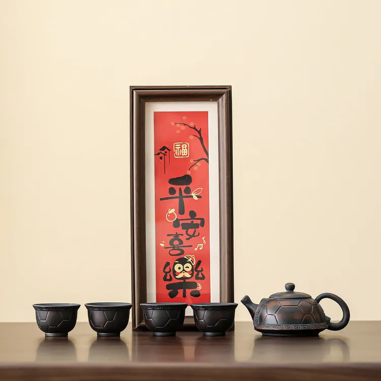 云南原矿紫陶富甲一方新款高档茶壶功夫家用泡茶壶礼盒装伴手礼盒
