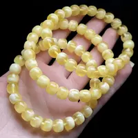 【云上好物】3 DS66159-蜜蜡单圈手串—多样性发一件-8*7mm （JG）