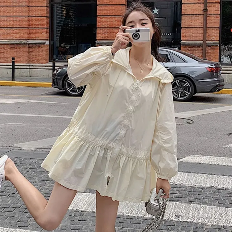 夏季新款外套女夏季新款时尚设计感小个子宽松薄款上衣女